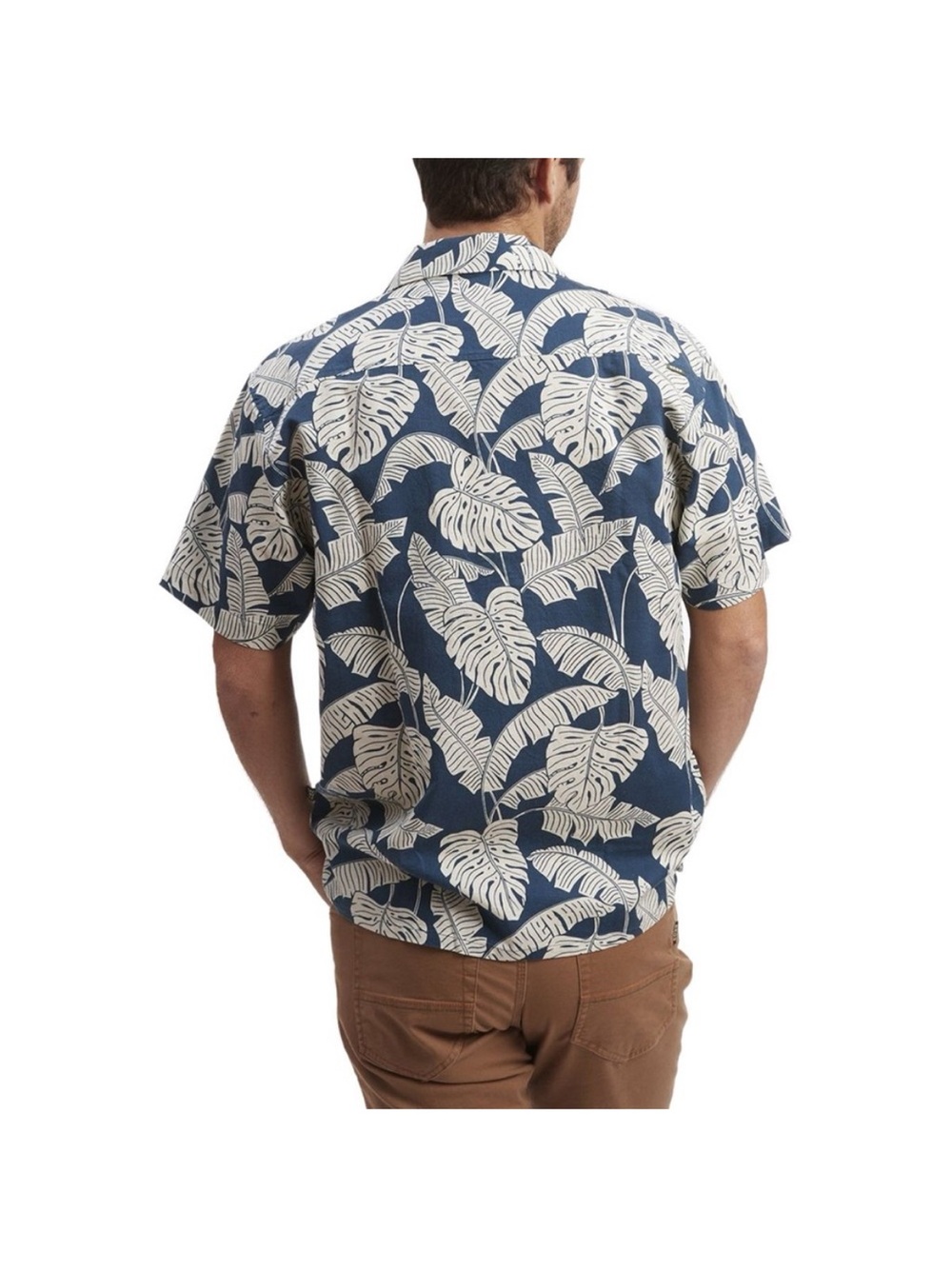 Howler Bros Monoloha Tropical Print Short Sleeve Shirt 100% Cotton Size S